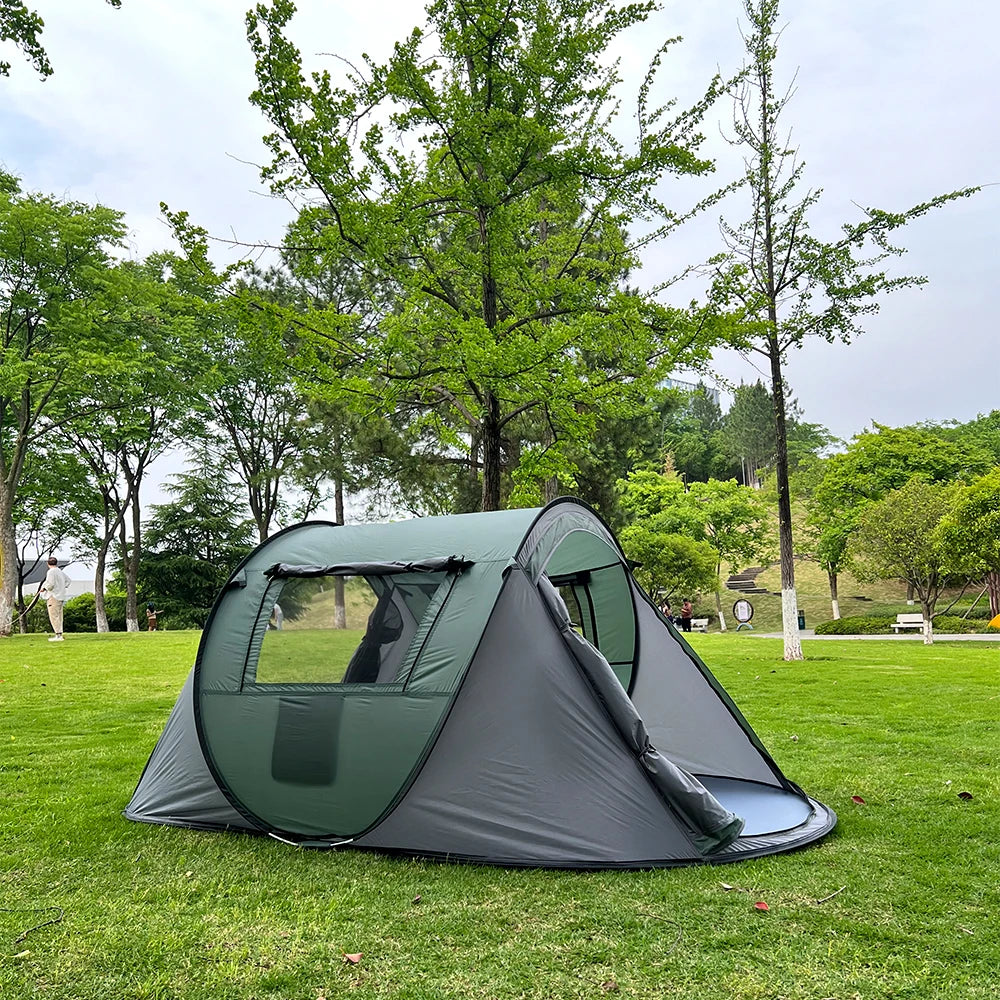 One tent for 3-4 people, camping tent, family tent, travel tent, waterproof and sun protection, suitable for camping and hiking