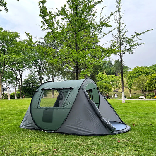 One tent for 3-4 people, camping tent, family tent, travel tent, waterproof and sun protection, suitable for camping and hiking