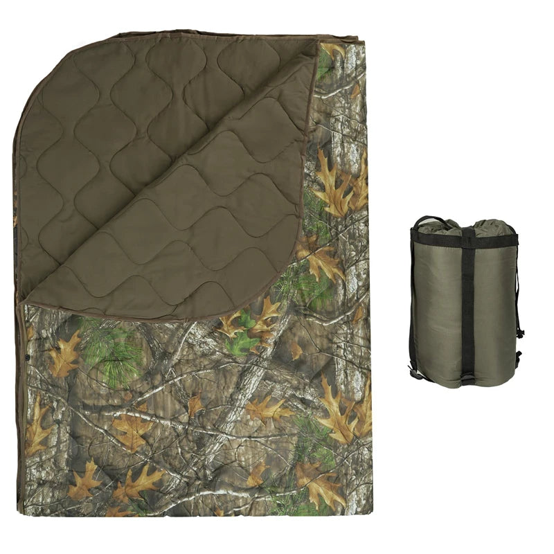 Portable Sleeping Bag Cotton Keep Warm Survival Blanket Camping Picnic Mat Equipment Tactical Water Resistant Poncho accessoires