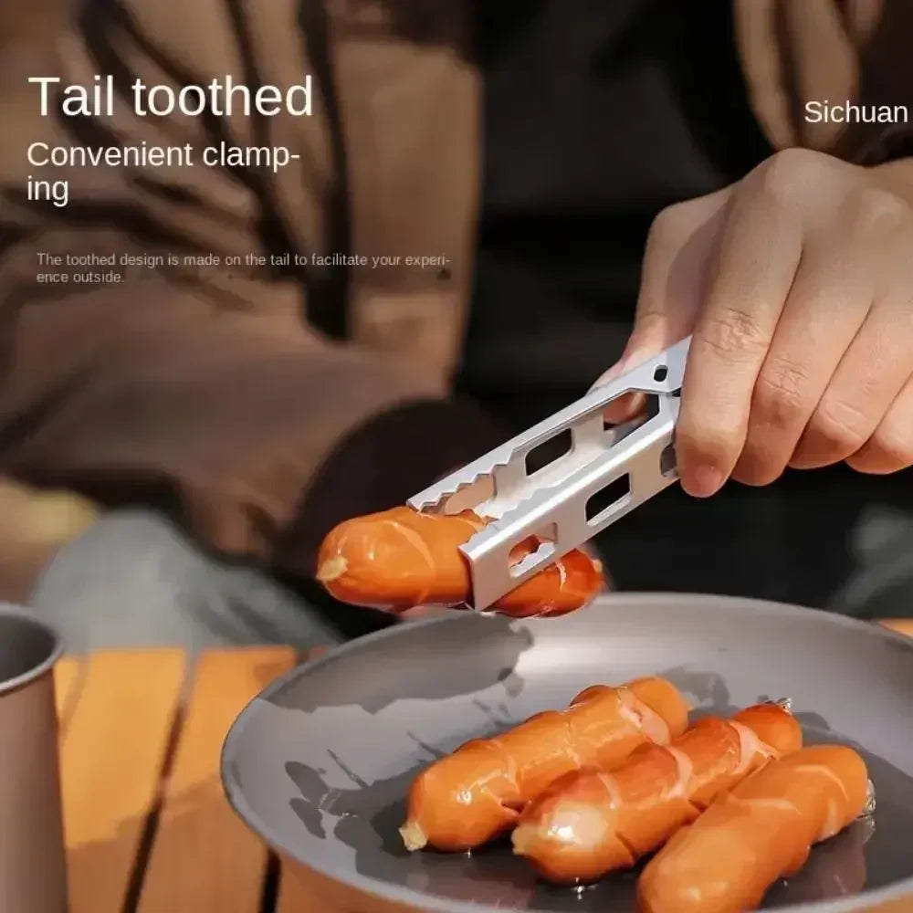 new BBQ Clip Camping Outdoor Tableware Food Cooking Clip Clamp Camping Pot Pan Handle Clip Tableware Accessori Kitchen Gadget