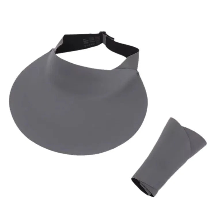 UV Protection Hat Large Brim Empty Top Visor Hat Outdoor Sports Cycling Sun Hats for Women Traceless Summer Sun Protection Hat 2