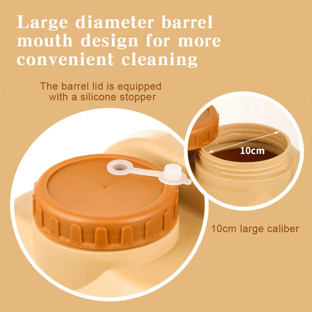 20L Water Container with Spigot and Soap Dispenser Water Storage Tank BPA Free Water Storage Carrier for Outdoor Camping Car