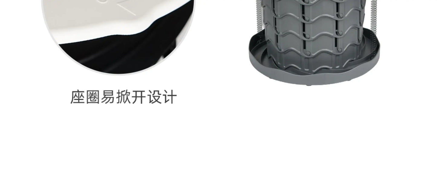 Ultra-Light Foldable Camping Toilet – Portable Outdoor Toilet for RV, Hiking, Emergency, Multi-Function As Stool