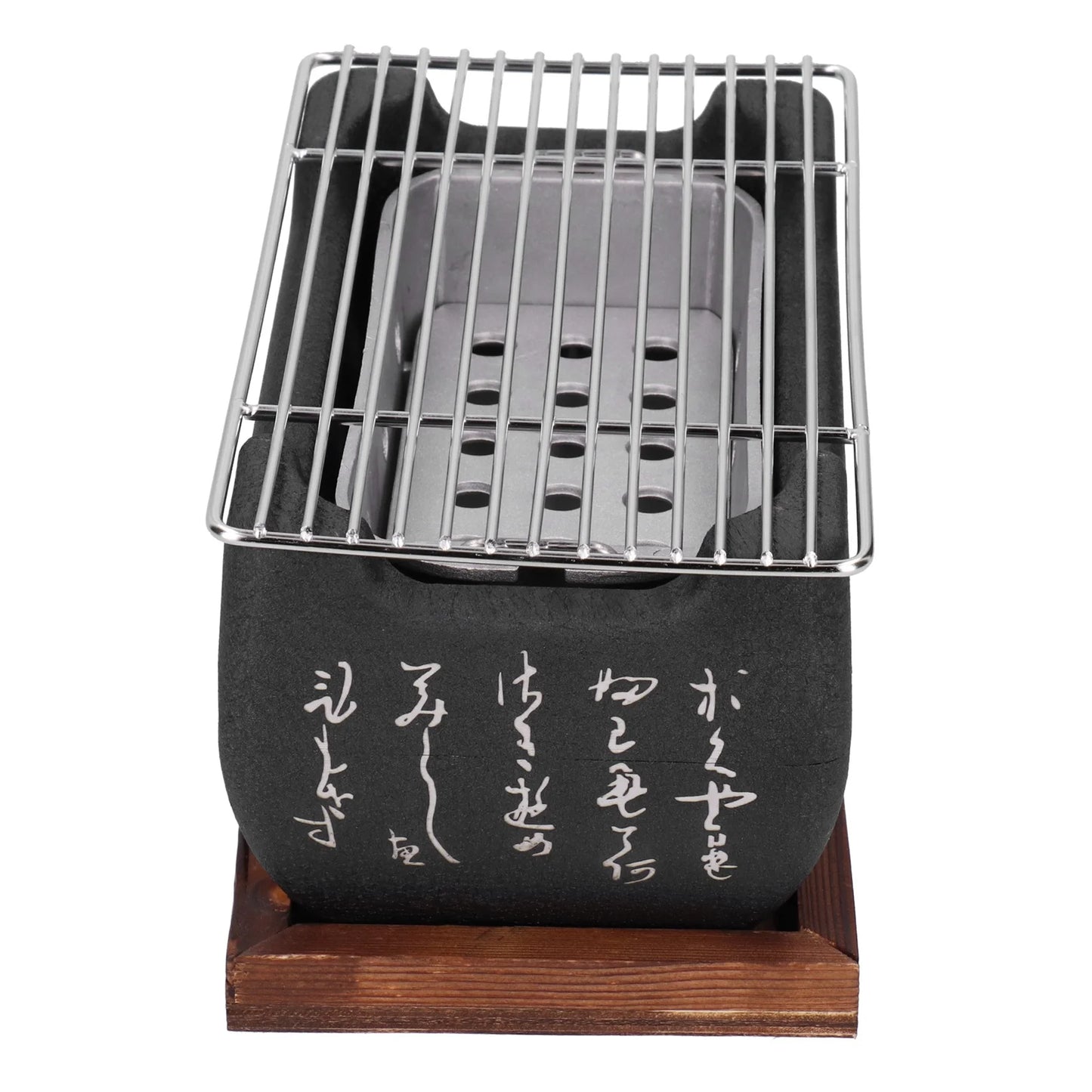 Portable BBQ Grill Japanese Barbecue Grill Mini Household Aluminium Alloy Charcoal Barbecue Stove Oven Accessories