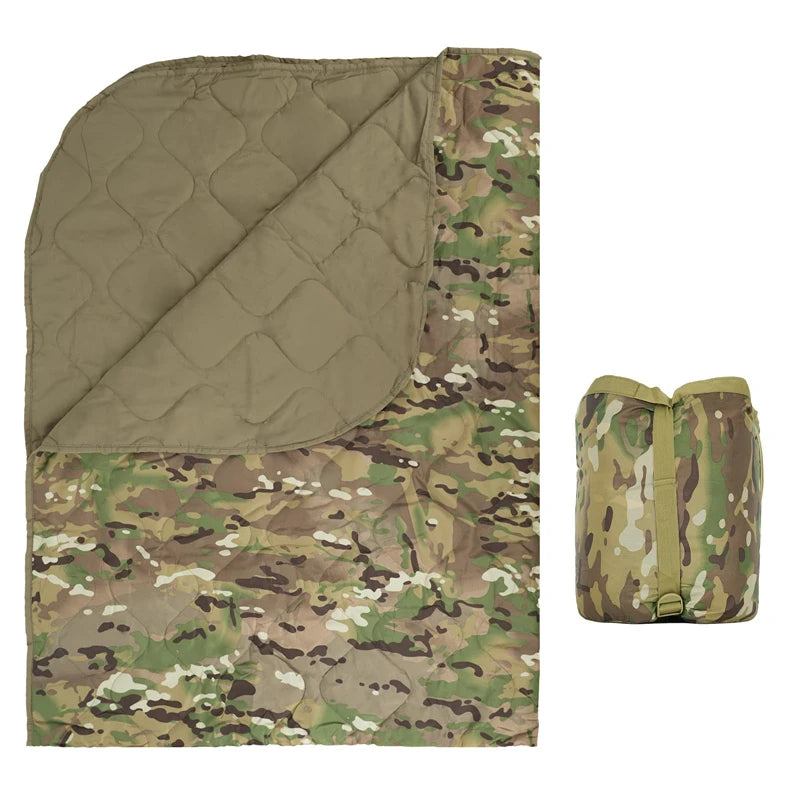 Portable Sleeping Bag Cotton Keep Warm Survival Blanket Camping Picnic Mat Equipment Tactical Water Resistant Poncho accessoires