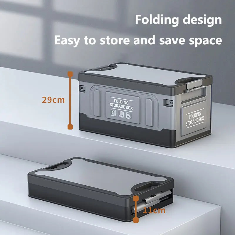 Car Folding Storage Box Trunk Storage Organizer Outdoor  With Lid Portable Large Capacity Suitable For Camping Box Car Accessori