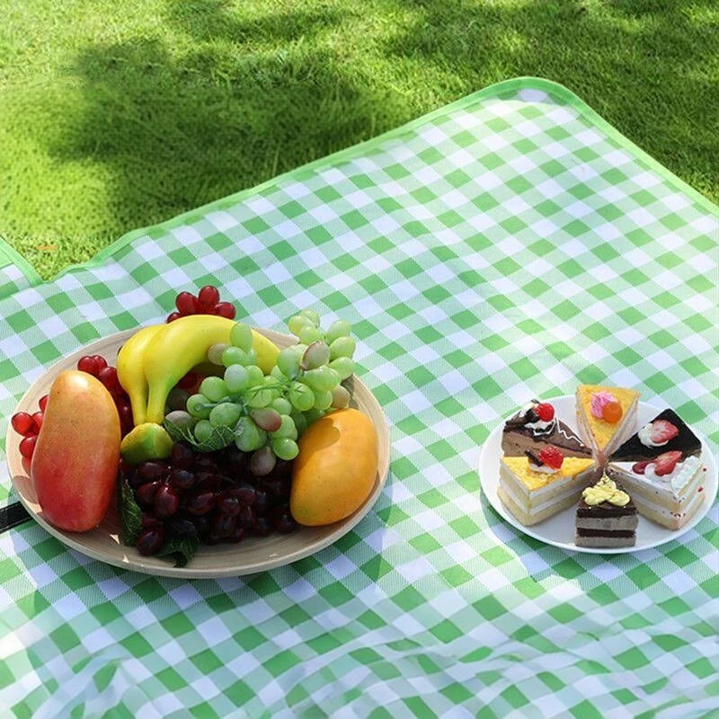 Portable Camping Mat Wear Resistant Camping Grass Mat Waterproof Moisture-proof Picnic Mat For Hiking Beach Travel Outdoor