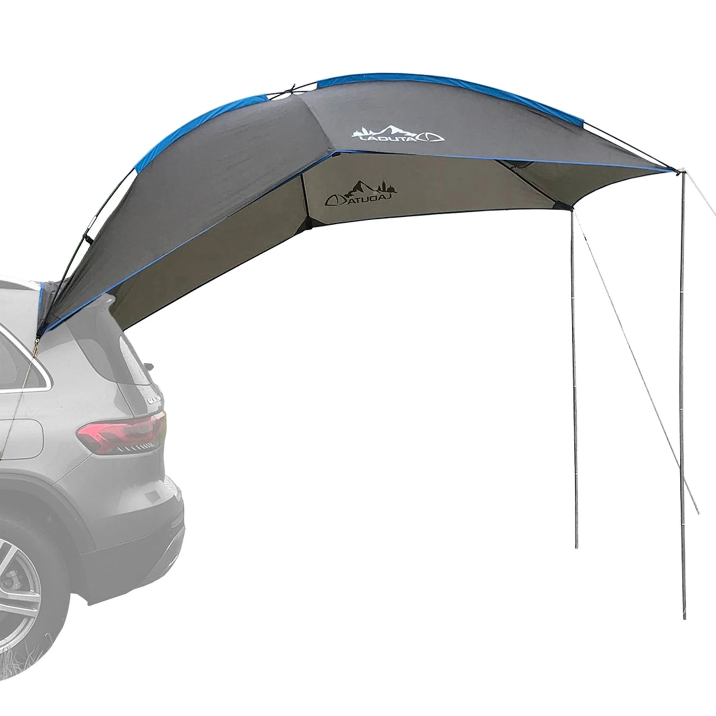 Waterproof Car Rear Tent Camping Shelter Outdoor Car Tent Beach Sun Shelter Awning Shelter Automobile Rooftop Rain Canopy