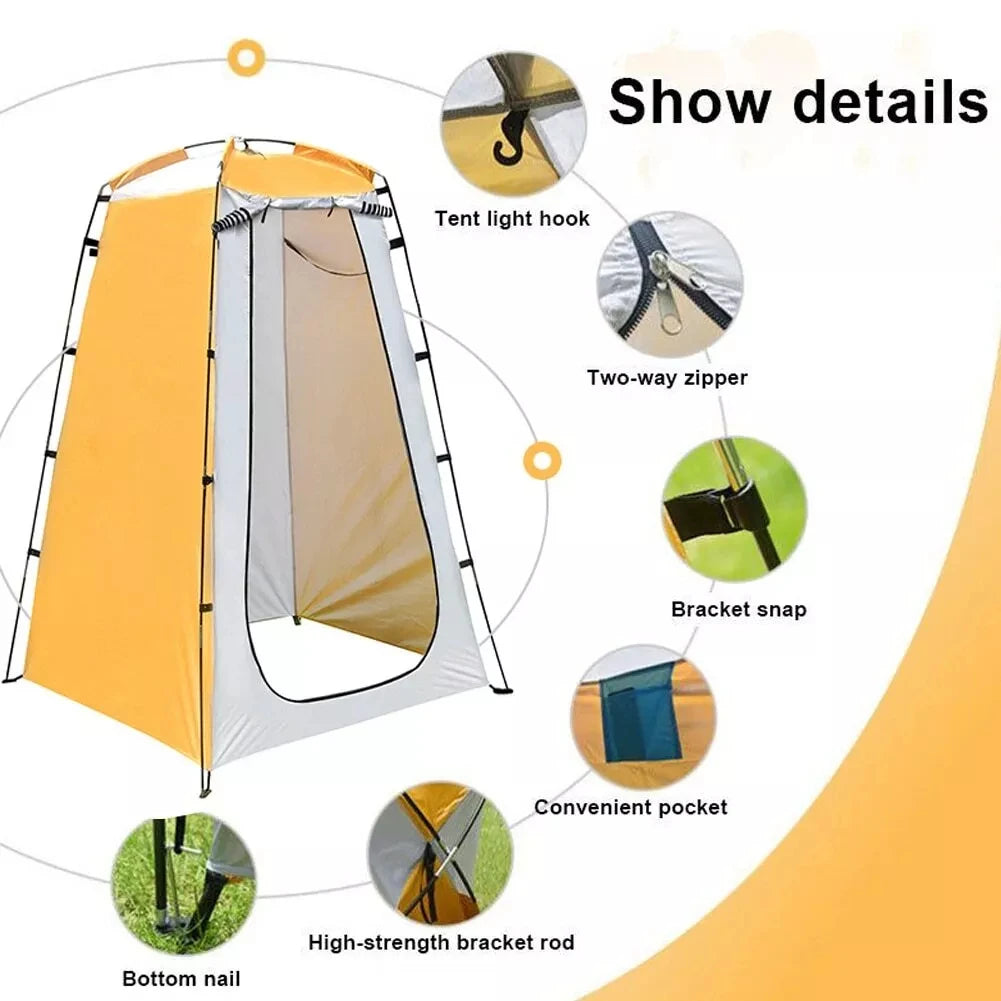 Portable Pop Up Tent for Camping Shower & Toilet, Lightweight Privacy Changing Room, Outdoor Hiking Fishing Instant Shelter