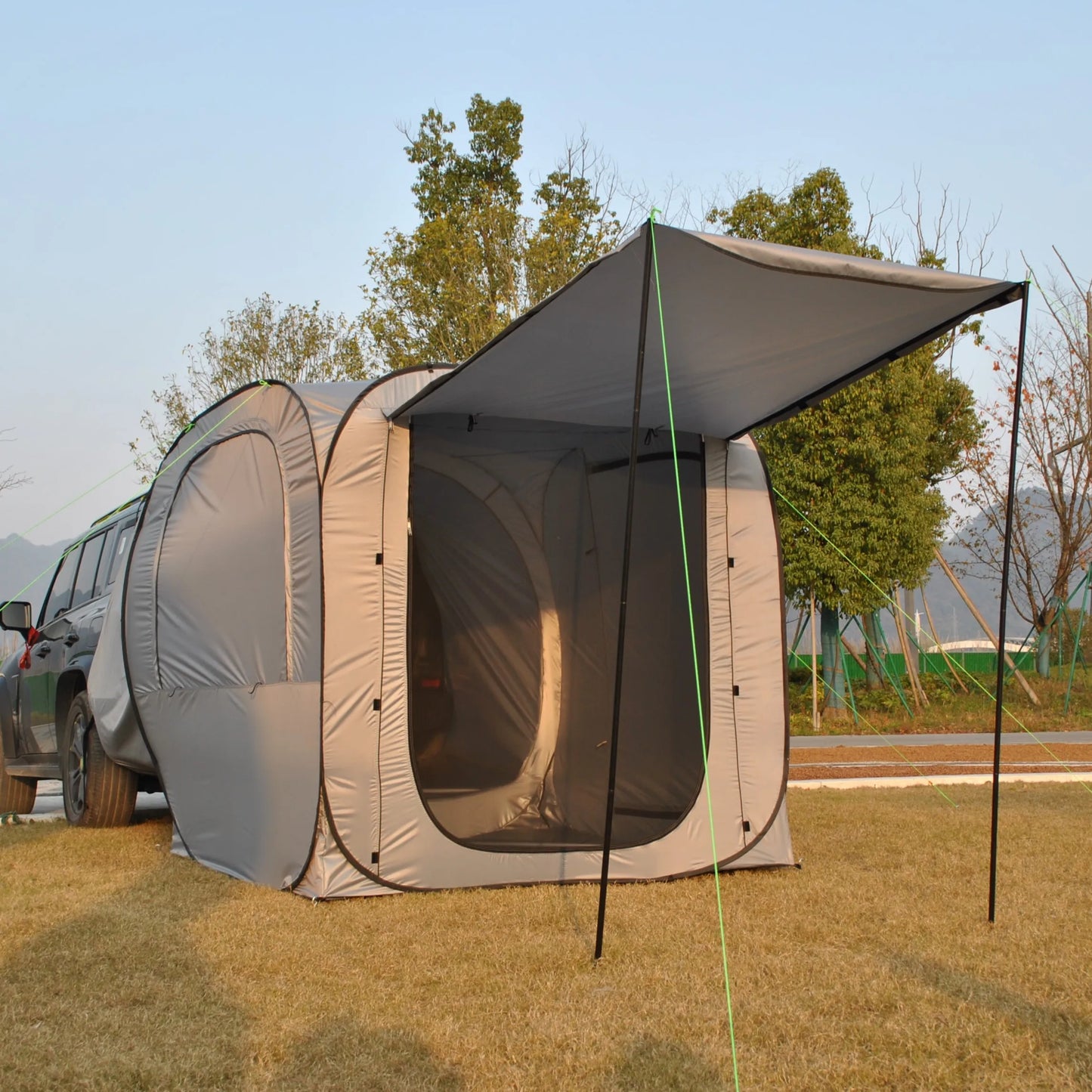 Car Tent Waterproof Tent, Car Tailgate Tent,Pop Up Car Rear Tent, SUV Tent Camping Car Tents for Campers Multipurpose Truck Tent