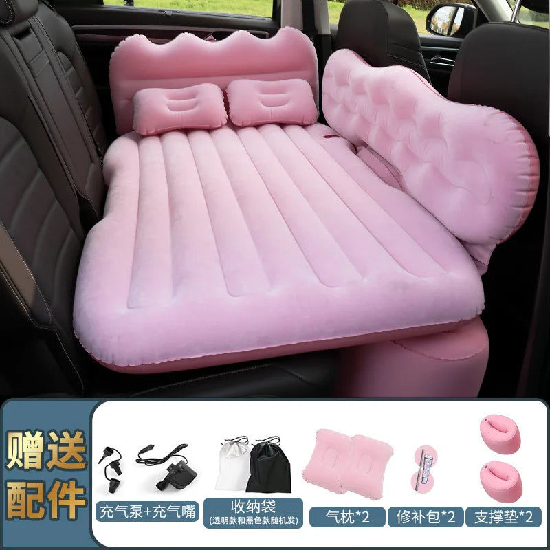 Car Inflatable Mattress SUV Sedan Rear Bed Children's Sleep Car Folding Air Cushion Bed Home Outdoor Camping Mat