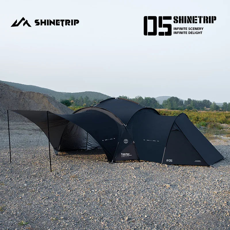 Mountain Fun Tent Outdoor Dome Canopy Oversized Awning Sun Protection Camping Equipment Camping Windproof Can Expand The Dome
