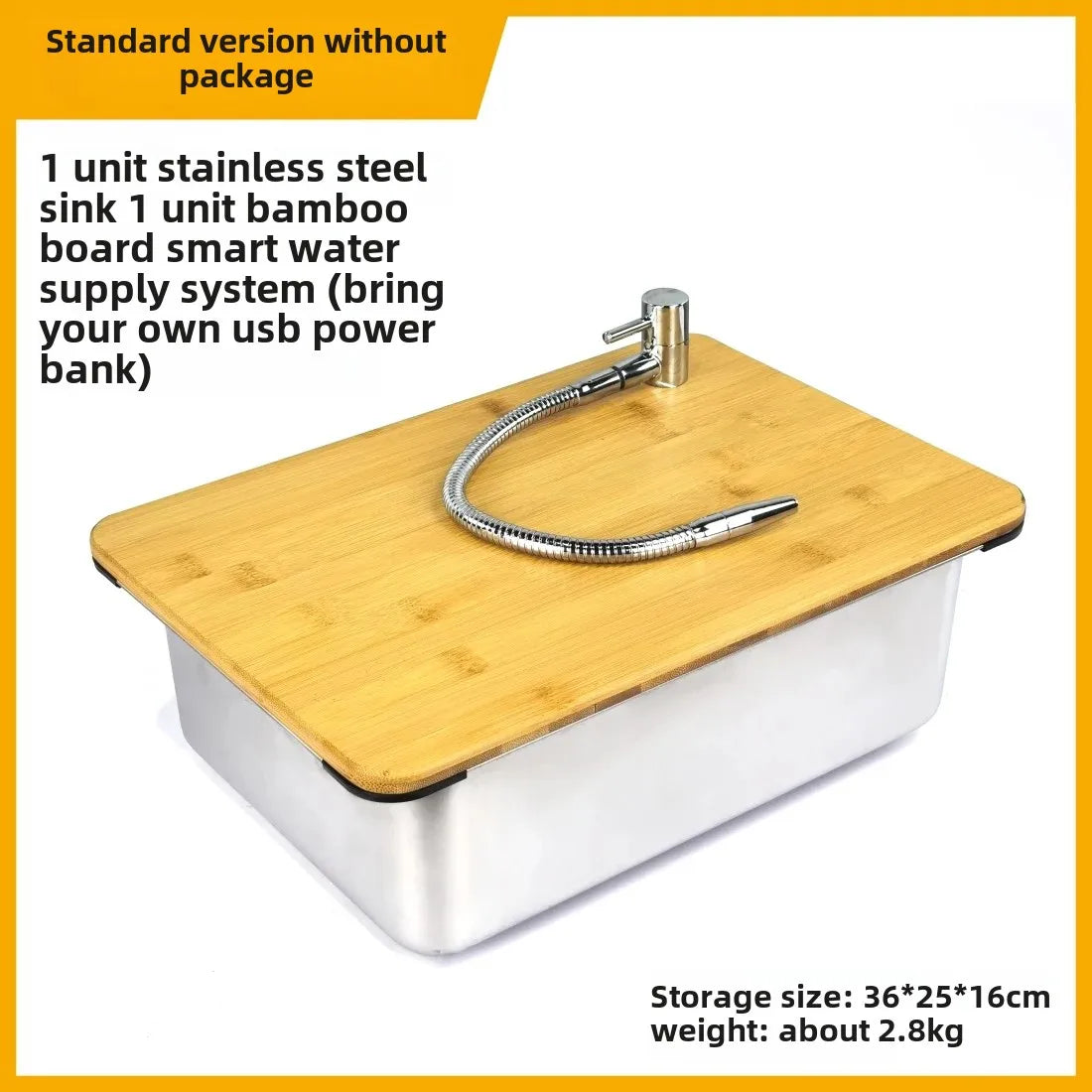 Outdoor IGT Camping Table, Kitchen, Zebra Unit, Sink Module Combination, Faucet, Vegetable Washbasin