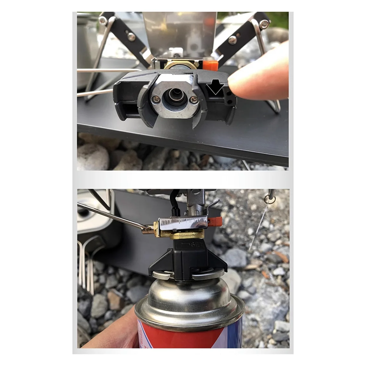 Camping Stove Outdoor Portable Windproof High-Power Cassette Gas Stove Picnic Accessories