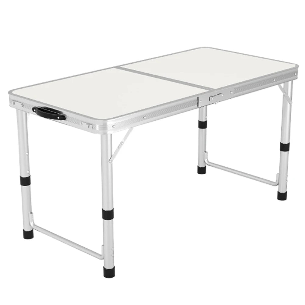 Foldable Camping Table with Handle Portable Picnic Table Folding Aluminum Camp Table for Indoor Outdoor Patio Backyard Parties