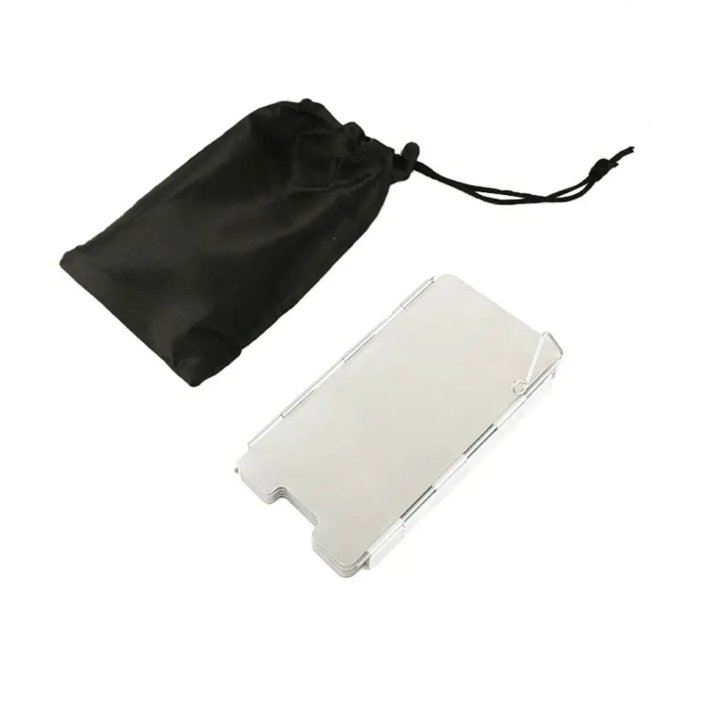 9 Plates Camping Cooking Wind Shield Foldable Windproof Camp Stove Windshield Picnic Cookware Camping Equipment Travel