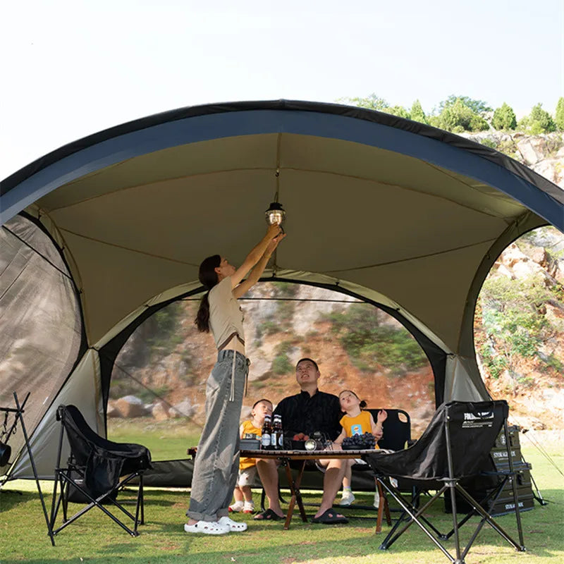 Camping Dome Tents for Outdoor, Tarp or Accessory, Big Canopy, Beach Awning, Waterproof Picnic Tent, 8-10 Persons