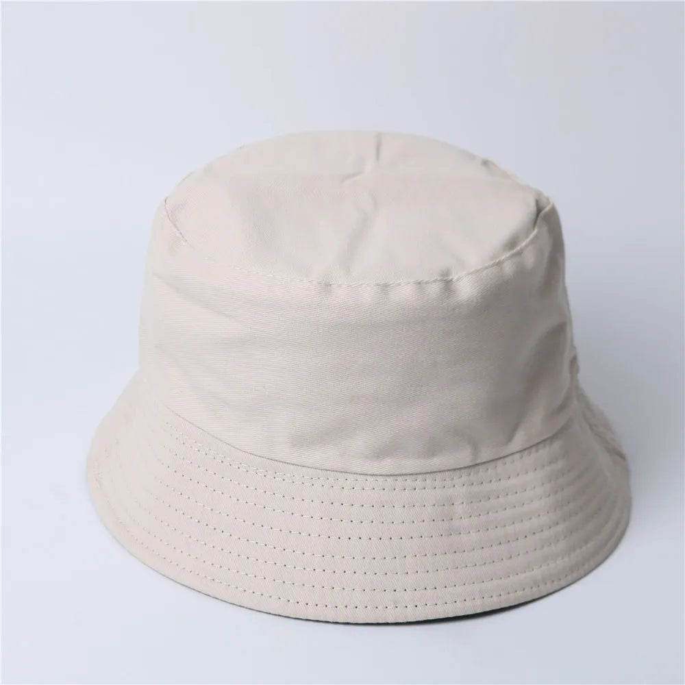 Free Custom LOGO Design Double-sided Bucket Hat Ladies Men Summer Fishing Hat Leisure Fishing Hat Panama  Bob Bucket Gorros