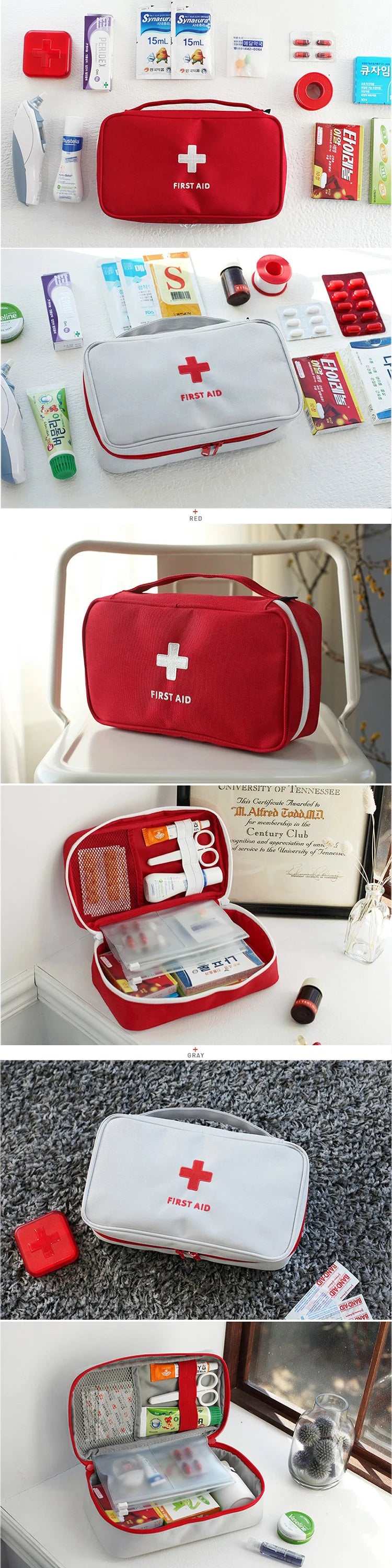 Empty Large First Aid Kits Portable Outdoor Camping Survival Disaster Earthquake Emergency Bags Big Capacity Home