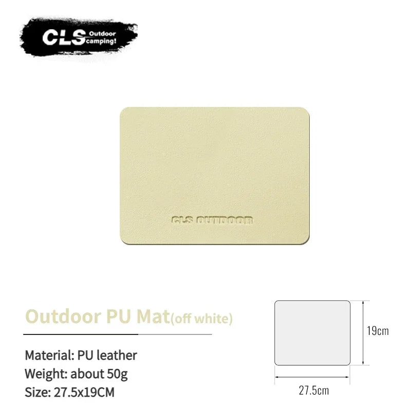CLS Camping Table Mats  Waterproof Insulated Table Mat Leather Floor Mat PU Tablecloth Floor Mat Greaseproof Table Stall Picnic