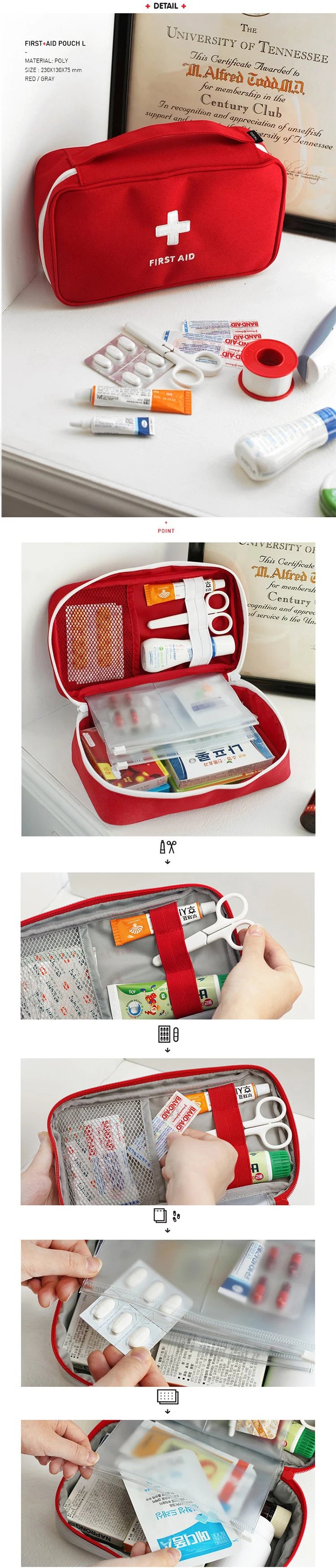 Empty Large First Aid Kits Portable Outdoor Camping Survival Disaster Earthquake Emergency Bags Big Capacity Home