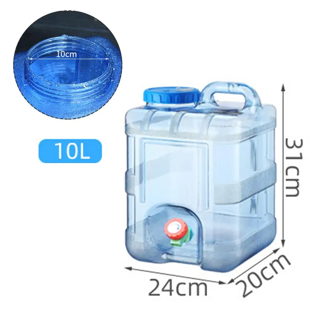 car Water Container 10L Camp Water Containers for Storage Portable Water Storage Carrier Jug with Spigot for Camping RV Outdoors