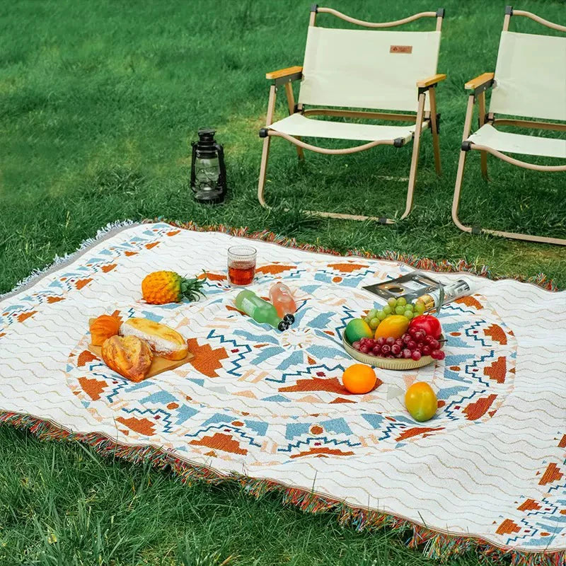 1pc camping blanket, picnic mat, durable, lightweight, waterproof, hand washable, suitable for outdoor use on lawns and tents