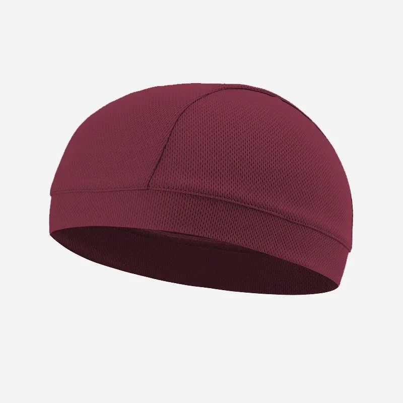 Summer Unisex Quick-dry Breathable Hat Motorcycle Bicycle Helmet Inner Liner Cap Outdoor UV Protection Hat Balaclava Cycling Cap