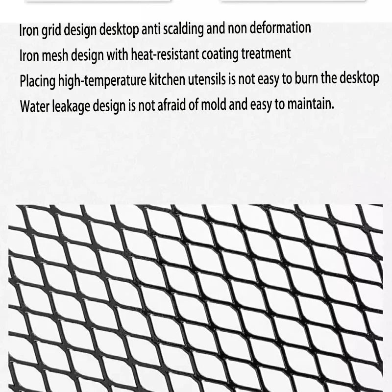 Car RV Camping Table Iron Mesh Folding Table Portable Outdoor Camping Stand Aluminum Alloy Dining Table