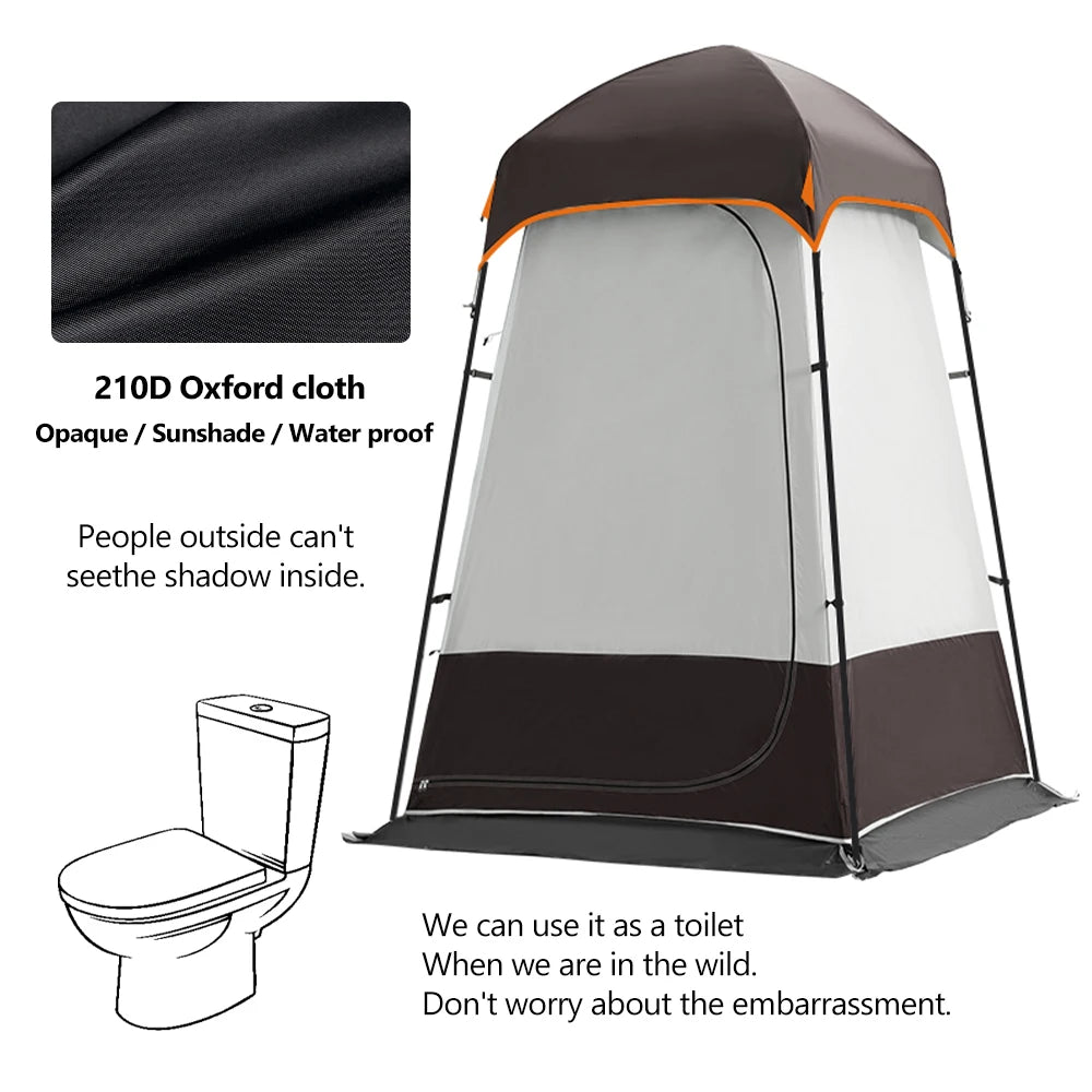 Portable Shower Tent for Outdoor Bathing Camping Toilet Pop-Up Privacy Shelter Beach Dressing Room Waterproof Lightweight WC