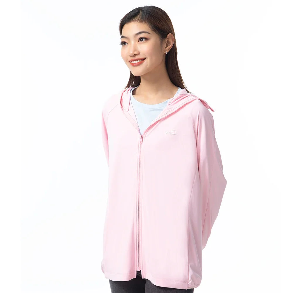 OhSunny Outdoor Sport Fashion Anti UV Cooling Clothing Sunscreen Hooded Solid Color Light Breathable Loose Sun Protection Coats