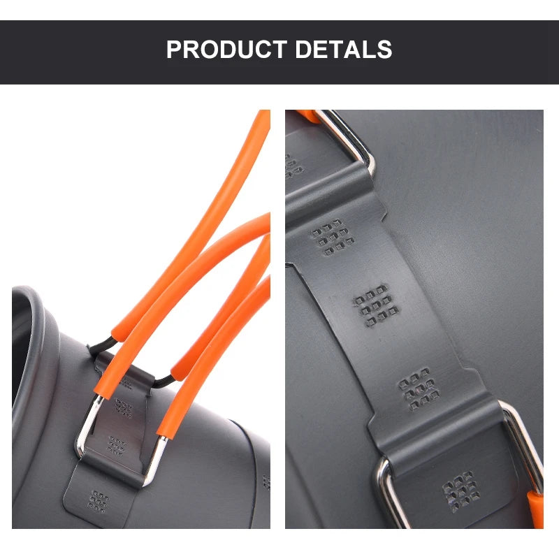 WIDESEA Camping Cookware Outdoor Cooking Set Tableware Rapid Heating Camping Pot Heat Exchanger Cooker Travel Equipment