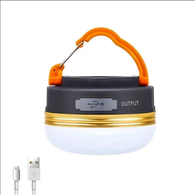 Rechargeable LED Camping Lantern With folding LED floodlight Portable Tent Light With 3 Light Modes For Camping, Hiking, Fishing