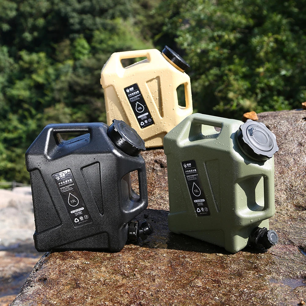 12/11L Emergency Water Can Water Storage Container Portable Large Capacity Outdoor Hiking Accessories Camping Tourism