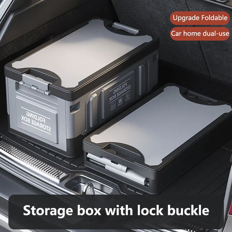 Car Folding Storage Box Trunk Storage Organizer Outdoor  With Lid Portable Large Capacity Suitable For Camping Box Car Accessori