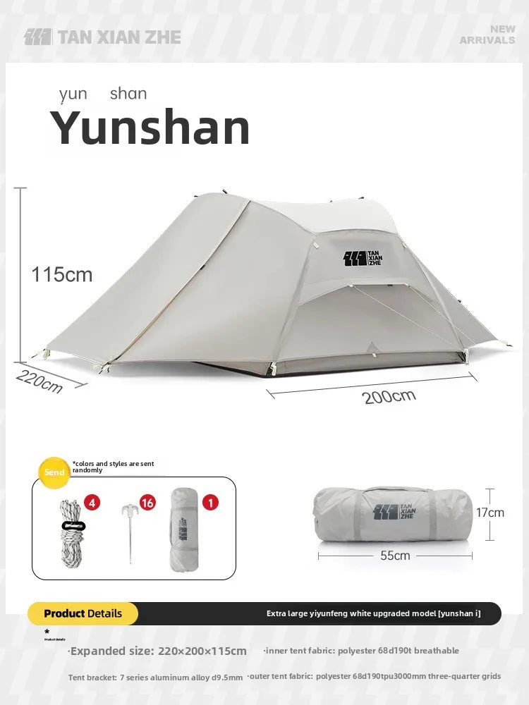 Dangers Outdoor Camping Professional Mountaineering Tent Convenient Winter Rainproof Double Hiking Camping Equipment Set