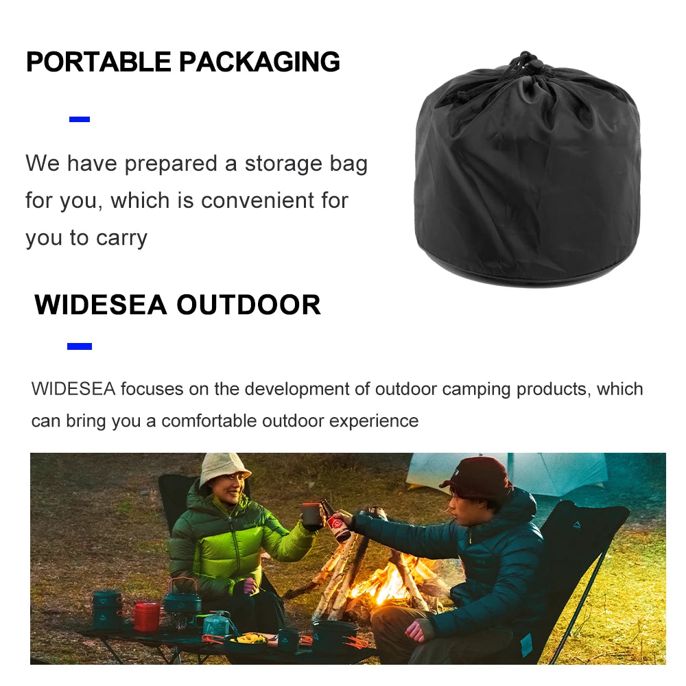 Camping 6 person Cookware Set Outdoor Pot Tableware Kit Cooking Water Kettle Pan Travel Cutlery Utensils Hiking Picnic Equipment