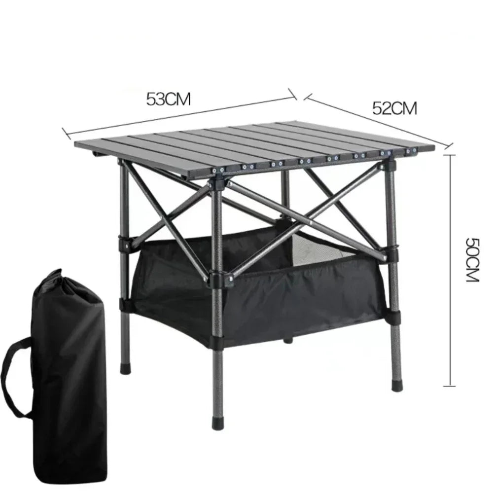 Outdoor Folding Long Table with Easy Carrying Bag Lightweight for Self-Driving Trips Long Table Portable Camping Folding Desk