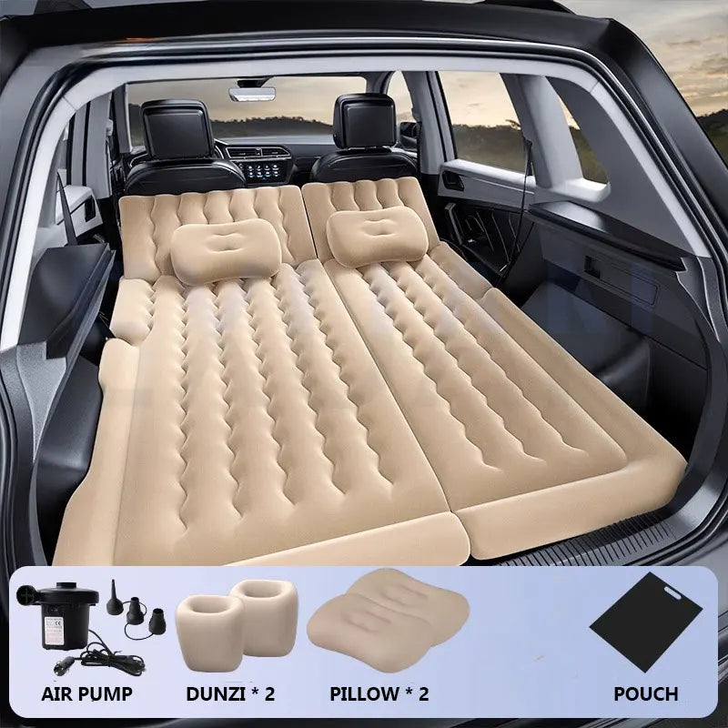 Car Inflatable Bed Automotive SUV Universal Rear Trunk Flat Cushion Air Mattress Portable Inflatable Mattress For Camping Trips