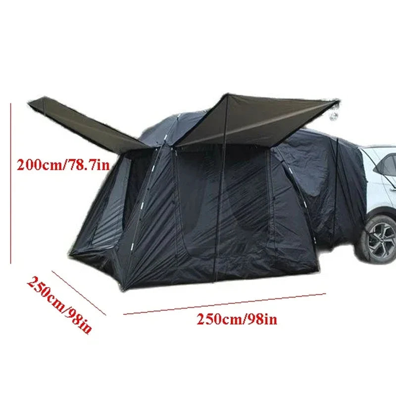 Lohascamping Car box docking tent Portable Waterproof SUV Tail Tent 3-4 people Dome tent Sunshade Tunnel Tent Family Car tent