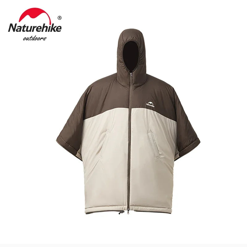 Naturehike Sleeping Bag Wearable Cloak Sleeping Bag Poncho Coat Outdoor Camping Portable Ultralight Cotton Sleeping Bag Quilt