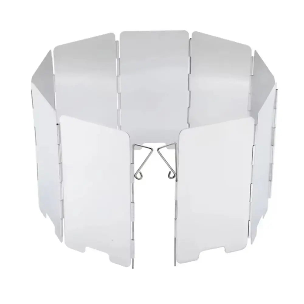 9 Plates Camping Cooking Wind Shield Foldable Windproof Camp Stove Windshield Picnic Cookware Camping Equipment Travel