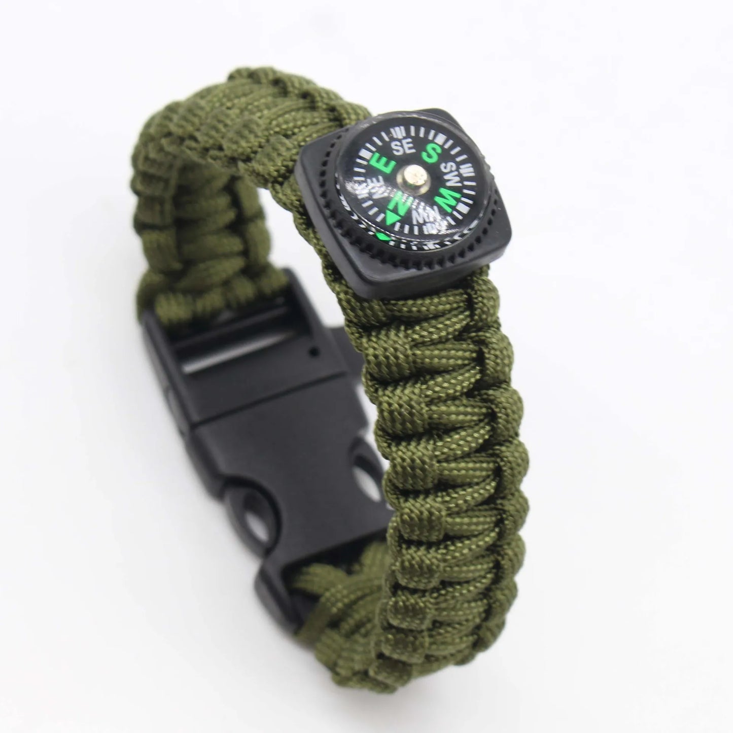 Survival Bracelet Multifunction Paracord Wristband Loud Whistle Emergency Compass Bracelet Outdoor Tools For Camping Hiking