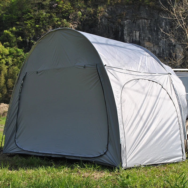 Car Rear Tent with Floor, SUV Back Tent Stand, Freely Hatchback Tent, Generous Vertical Height, Reliable in All Elements