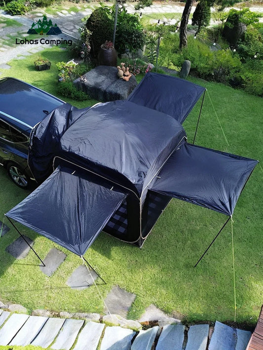 Lohascamping Car box docking tent SUV Car Rear Tent 5-8 person Camping Travel Car Mounted Tent Travel Car Trunk Tent