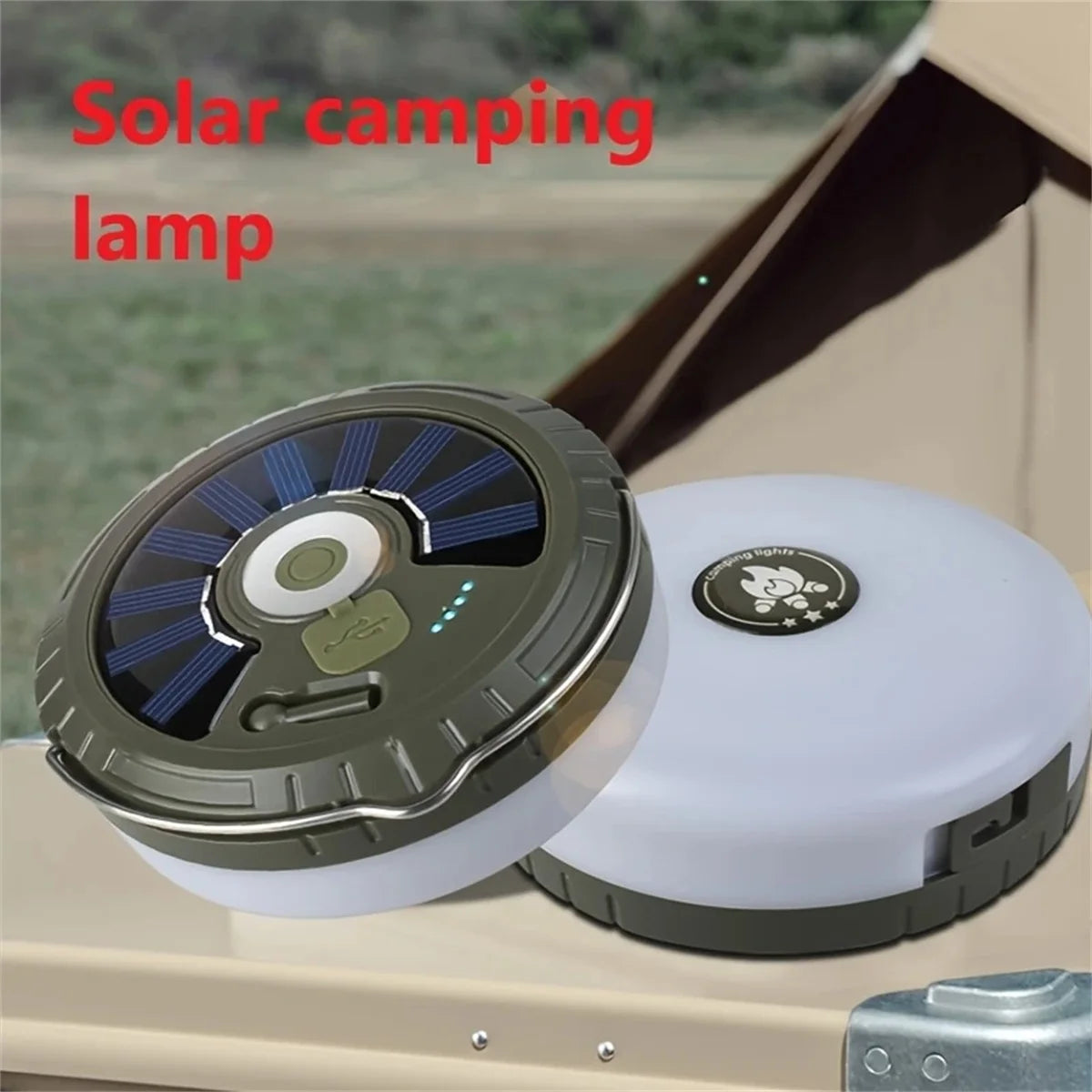 10M Solar Camping Light Outdoor Camping Atmosphere Light Solar Energy Light String For Camping Courtyard Party Decoration