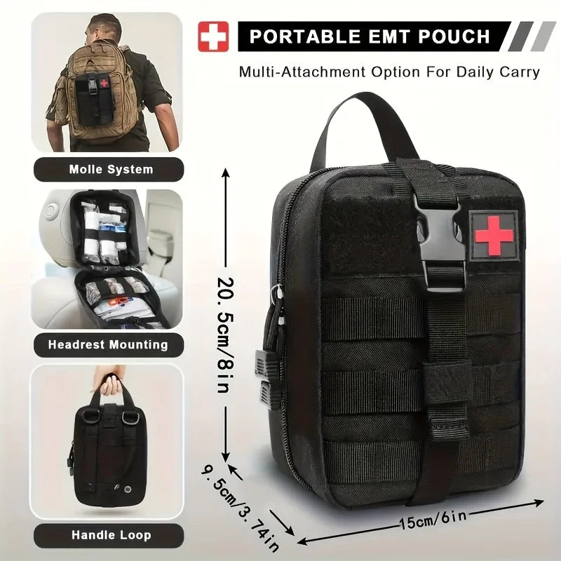 Emergency kit and first aid kit equipment tools gift, men camping, outdoor adventure, boat hunting, hiking and earthquake