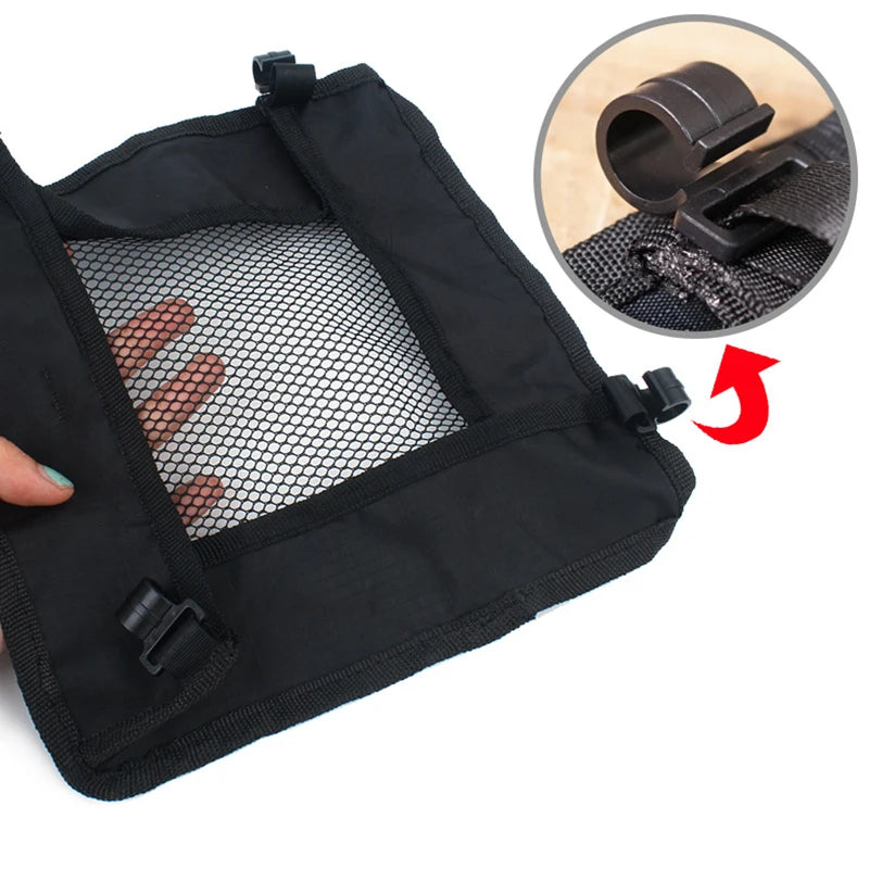 Portable Folding Table Storage Hanging Basket Picnic Table Hanger Storage Net Outdoor Camping BBQ Table Rack Accessories New