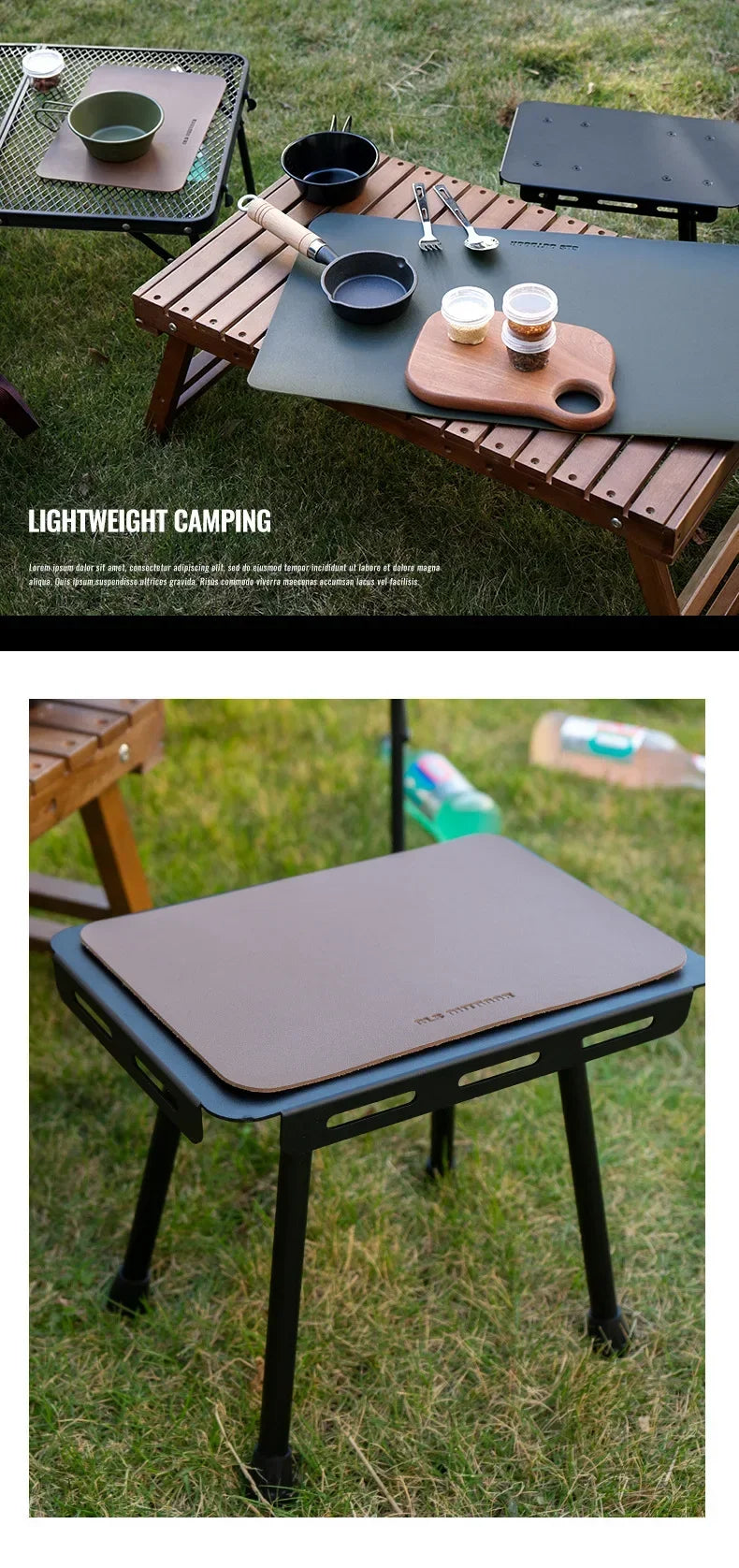 CLS Camping Table Mats  Waterproof Insulated Table Mat Leather Floor Mat PU Tablecloth Floor Mat Greaseproof Table Stall Picnic