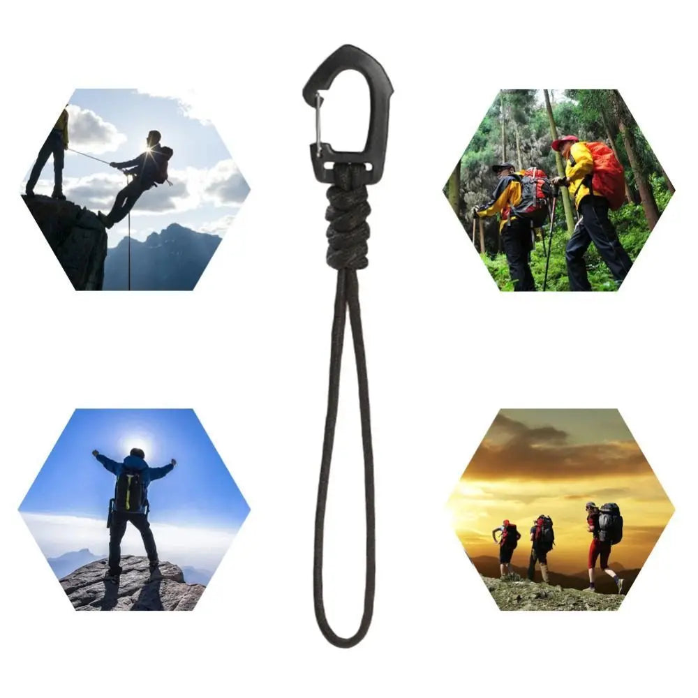 11/19CM Multifunction 7-core Umbrella Rope Weaving Keychain Lanyard paracord Rope Knitting Anti-lost ring buckle Car Tent